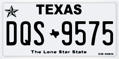 TX license plate DQS9575