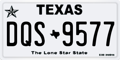 TX license plate DQS9577