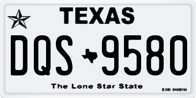 TX license plate DQS9580