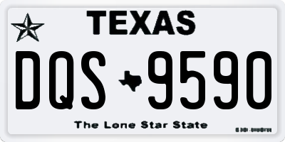 TX license plate DQS9590