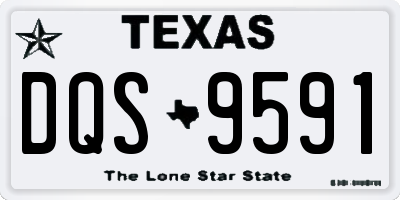 TX license plate DQS9591