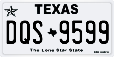 TX license plate DQS9599