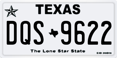 TX license plate DQS9622