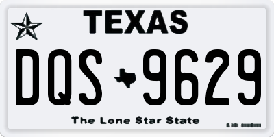 TX license plate DQS9629