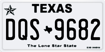 TX license plate DQS9682