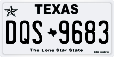 TX license plate DQS9683