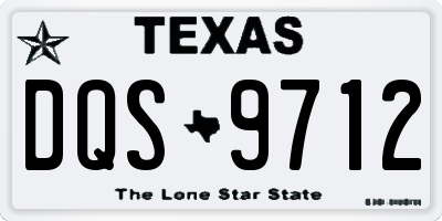 TX license plate DQS9712
