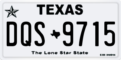 TX license plate DQS9715