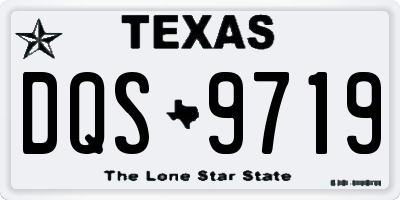 TX license plate DQS9719