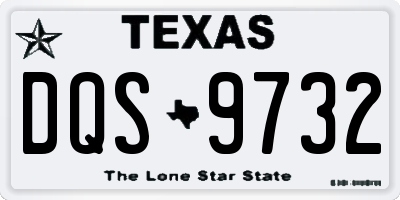 TX license plate DQS9732