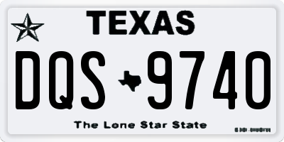 TX license plate DQS9740