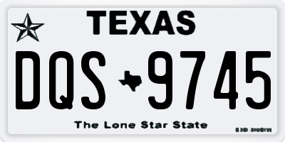 TX license plate DQS9745