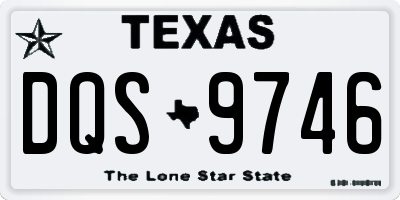 TX license plate DQS9746