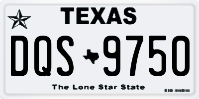 TX license plate DQS9750