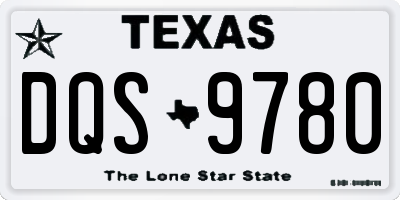 TX license plate DQS9780