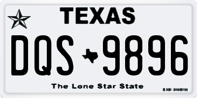 TX license plate DQS9896