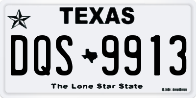 TX license plate DQS9913