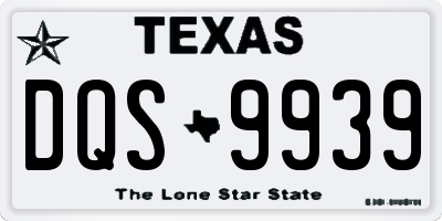 TX license plate DQS9939