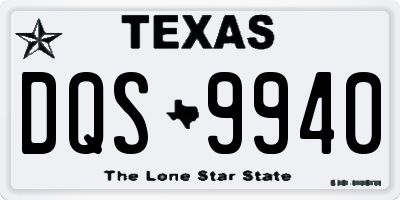 TX license plate DQS9940