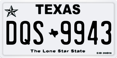 TX license plate DQS9943