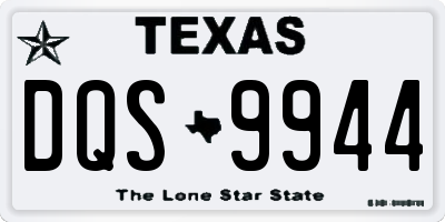 TX license plate DQS9944