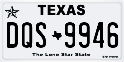 TX license plate DQS9946