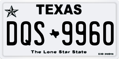 TX license plate DQS9960