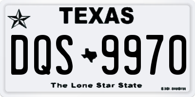 TX license plate DQS9970