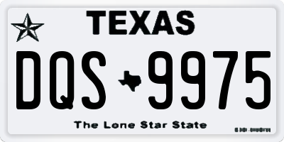 TX license plate DQS9975