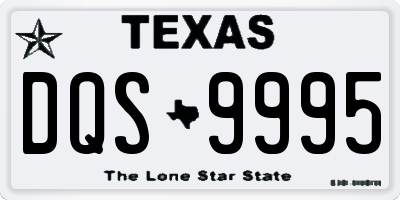TX license plate DQS9995