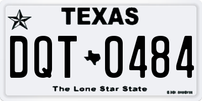 TX license plate DQT0484