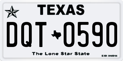 TX license plate DQT0590