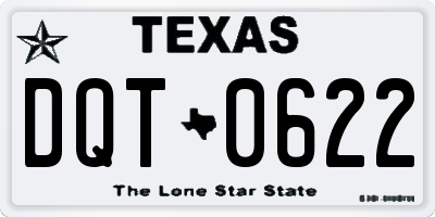 TX license plate DQT0622