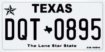 TX license plate DQT0895