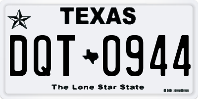 TX license plate DQT0944