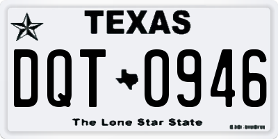 TX license plate DQT0946