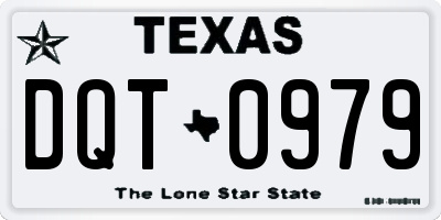 TX license plate DQT0979