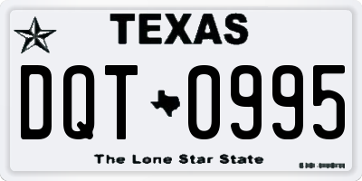 TX license plate DQT0995