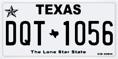 TX license plate DQT1056