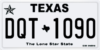 TX license plate DQT1090