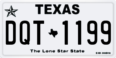 TX license plate DQT1199