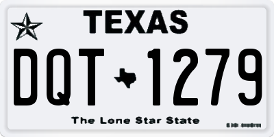 TX license plate DQT1279