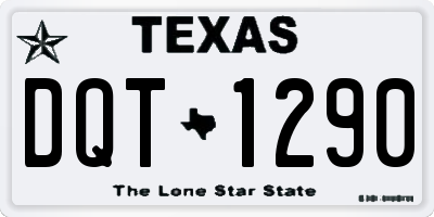 TX license plate DQT1290