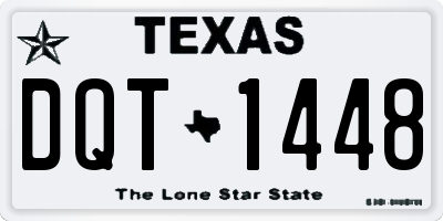 TX license plate DQT1448