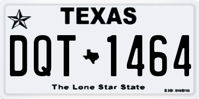 TX license plate DQT1464