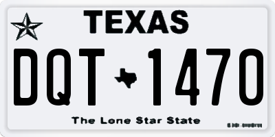 TX license plate DQT1470