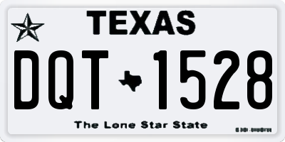 TX license plate DQT1528