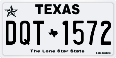TX license plate DQT1572
