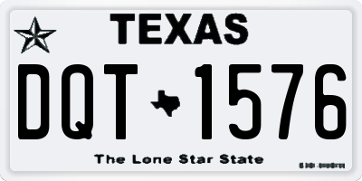 TX license plate DQT1576