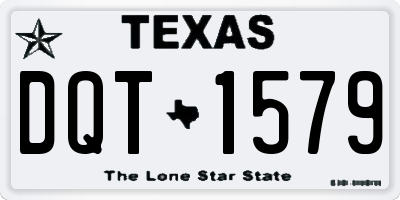 TX license plate DQT1579